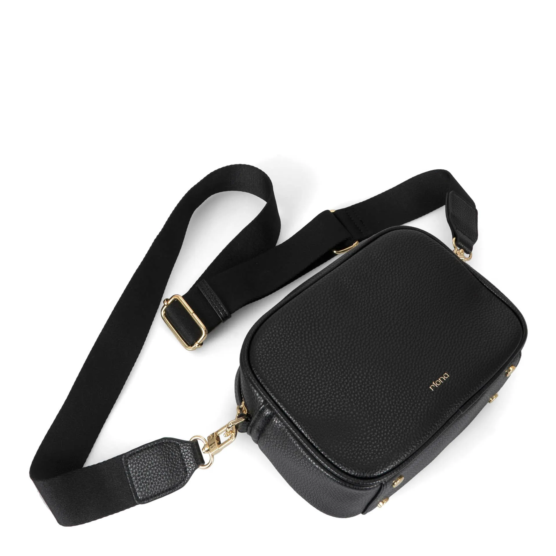 Riona Tina RFID Camera Bag Crossbody, Black sold by Bentley Leathers product image thumbnail 4