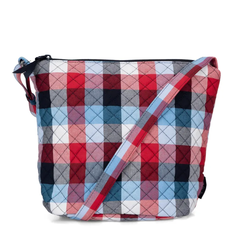 FINAL SALE Vera Bradley Bucket Crossbody Plaid sold by Bentley Leathers