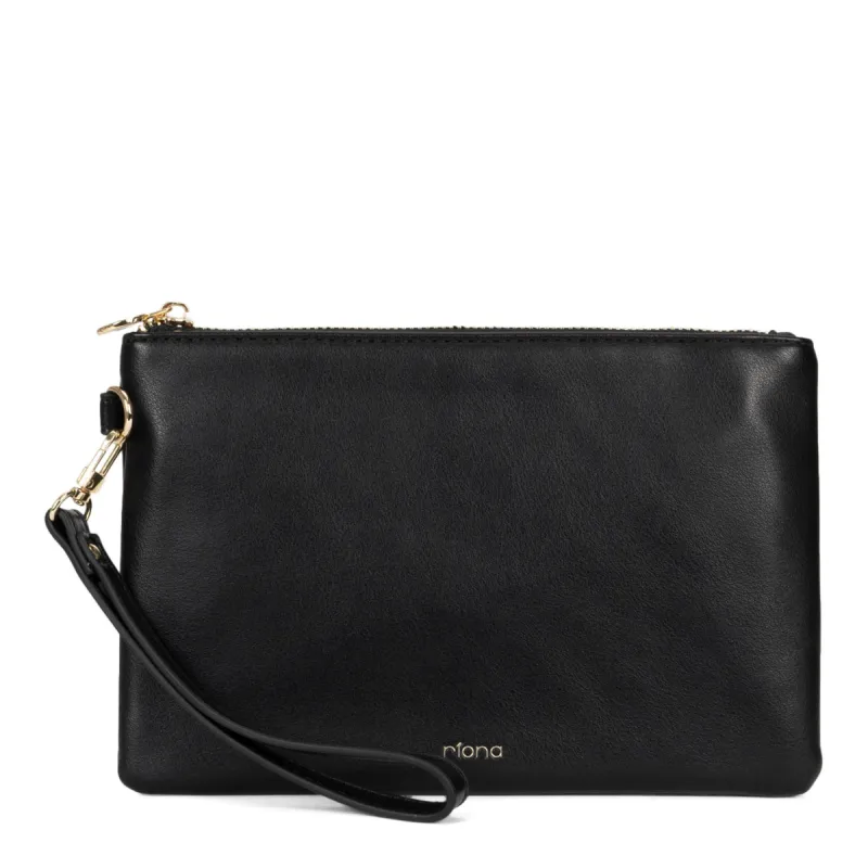 Riona Hailey Smooth RFID Wristlet Pouch sold by Bentley Leathers