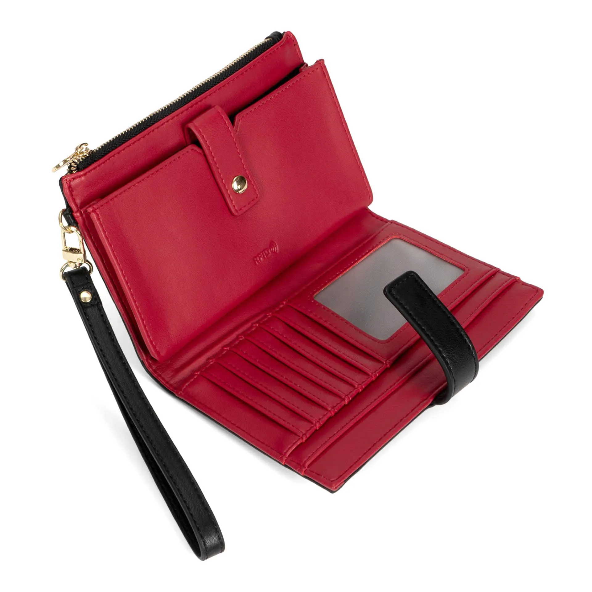 Riona Avery Smooth RFID Two-Toned Wristlet sold by Bentley Leathers product image thumbnail 3