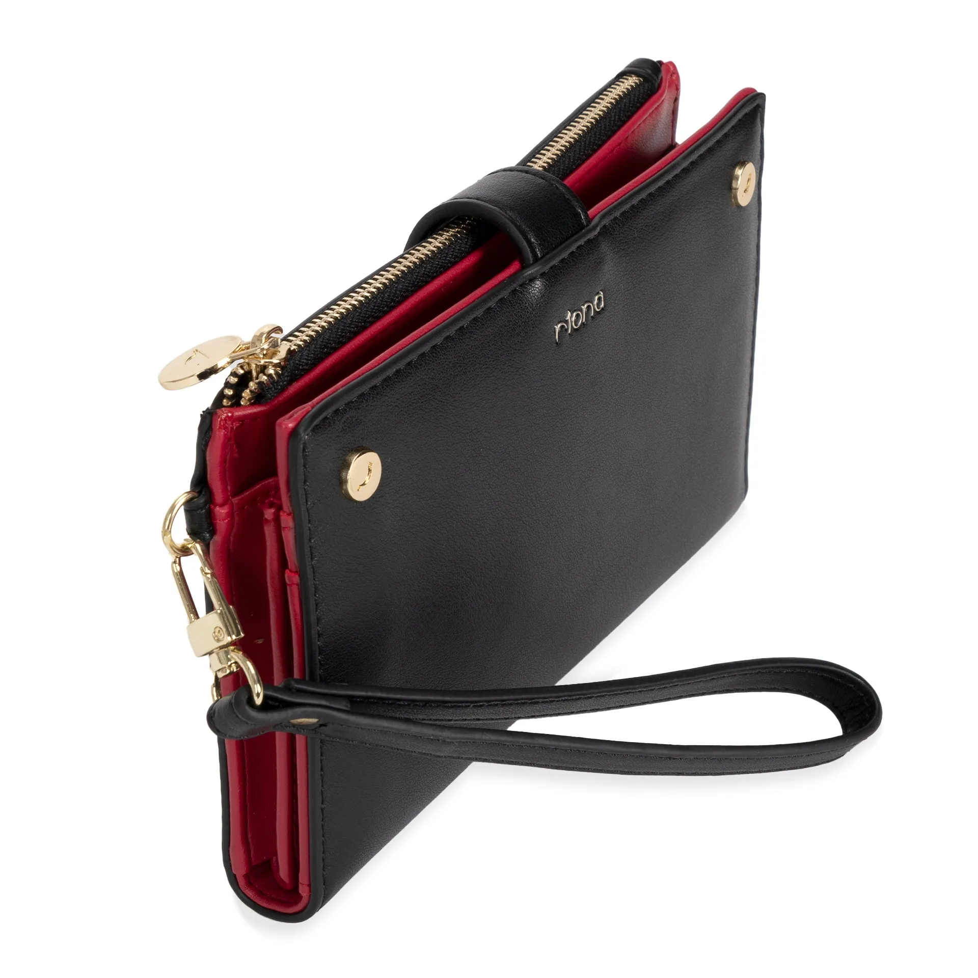Riona Avery Smooth RFID Two-Toned Wristlet sold by Bentley Leathers product image thumbnail 4