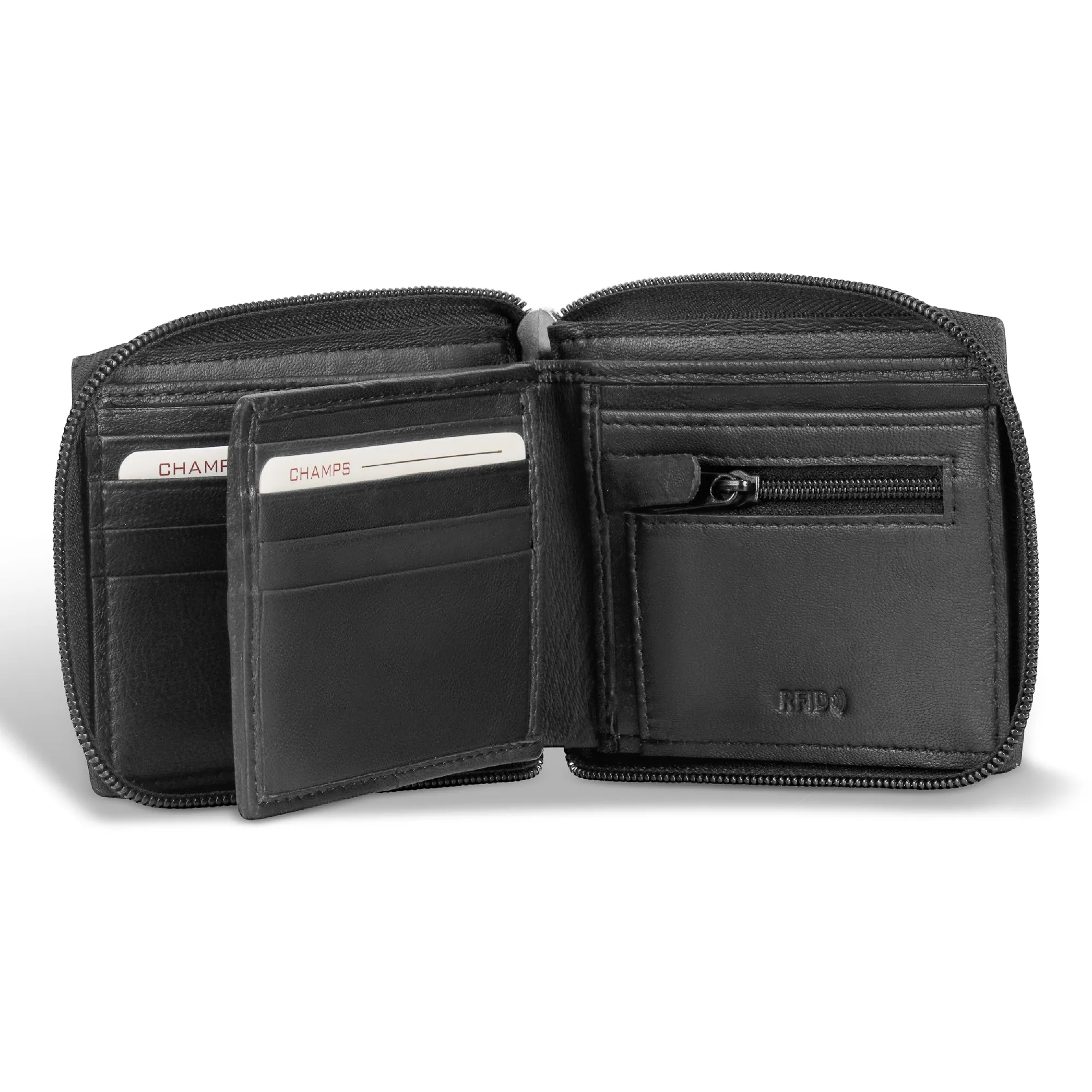 Classic / Leather Zip-Around Wallet *Drop Ship* sold by Bentley Leathers product image thumbnail 4