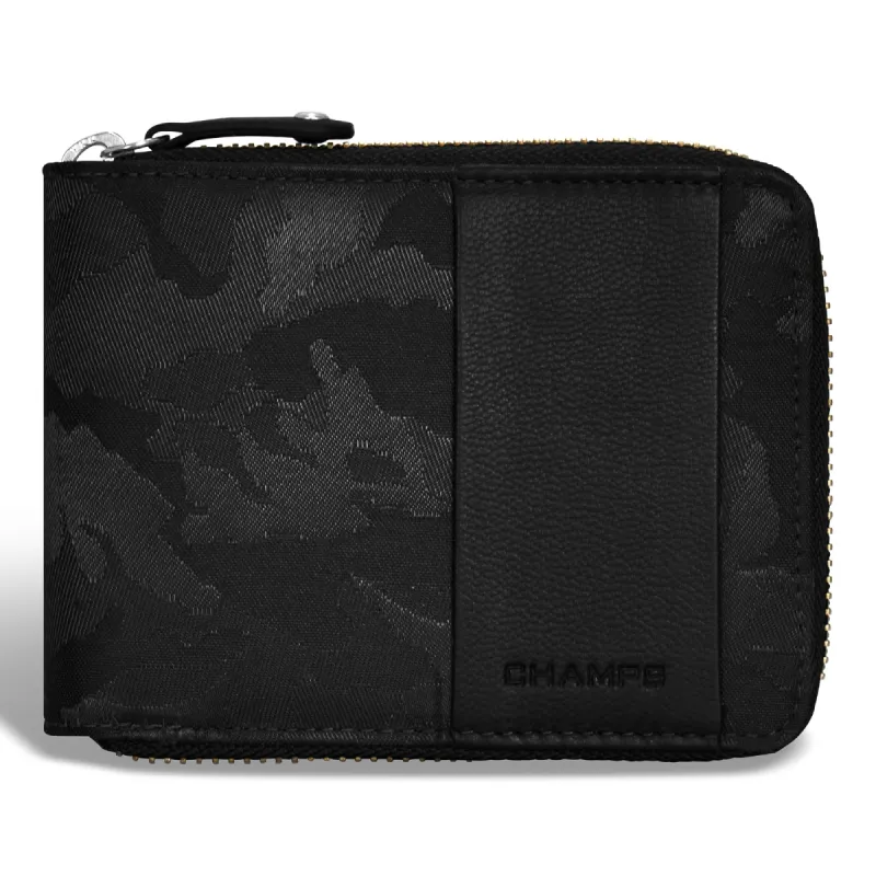 Camo / Leather Zip Around Wallet *Drop Ship* sold by Bentley Leathers