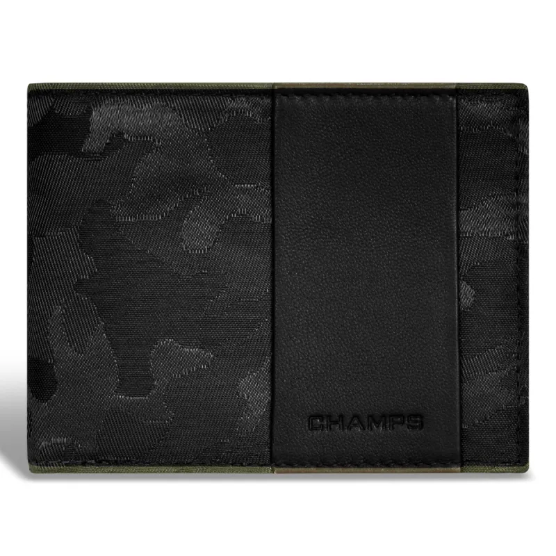Camo / Leather Top Wing Wallet *Drop Ship* sold by Bentley Leathers