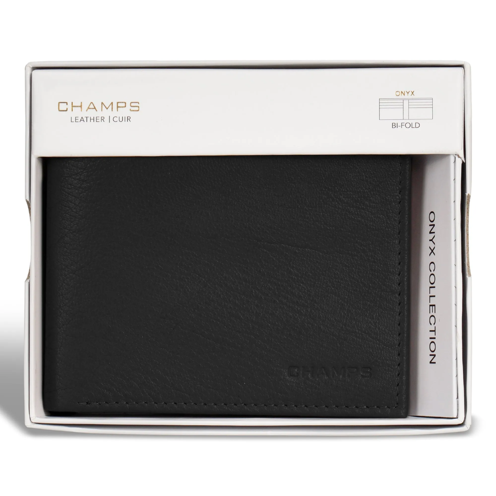 Champs Onyx Leather Bi-Fold Wallet sold by Bentley Leathers product image thumbnail 5
