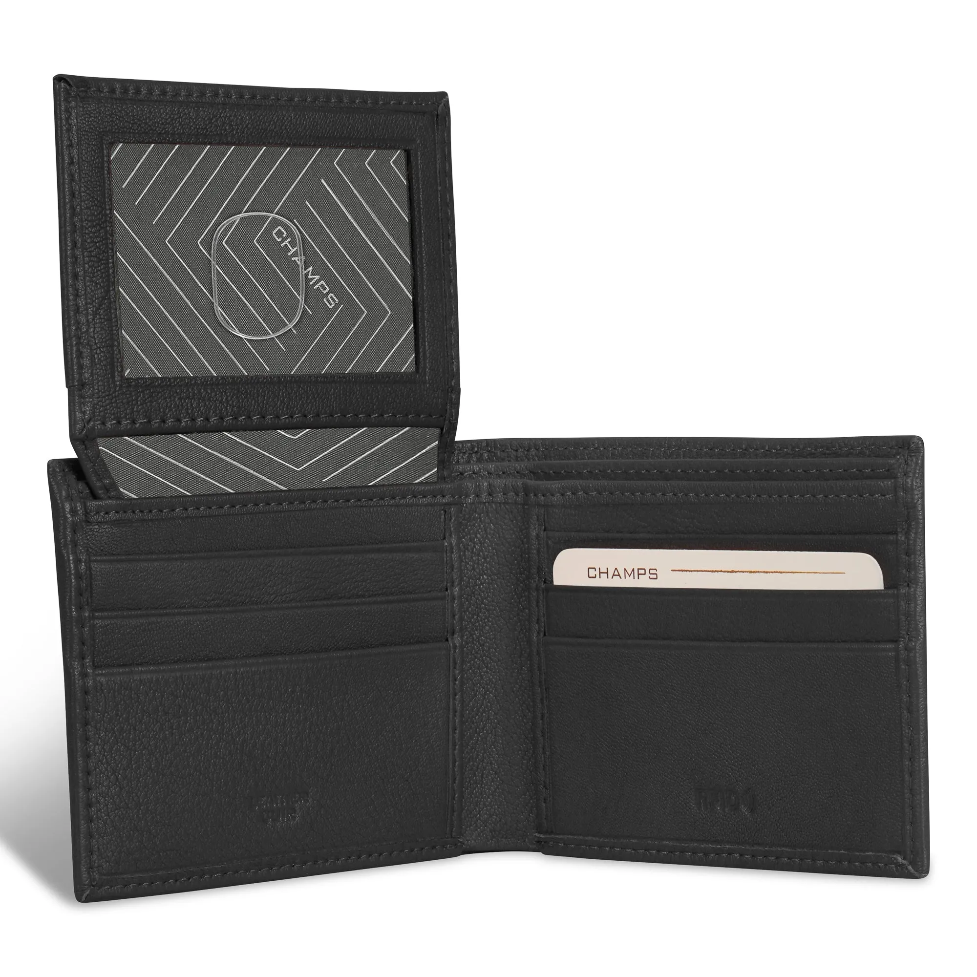 Champs Onyx Leather Top Wing Wallet sold by Bentley Leathers product image thumbnail 4