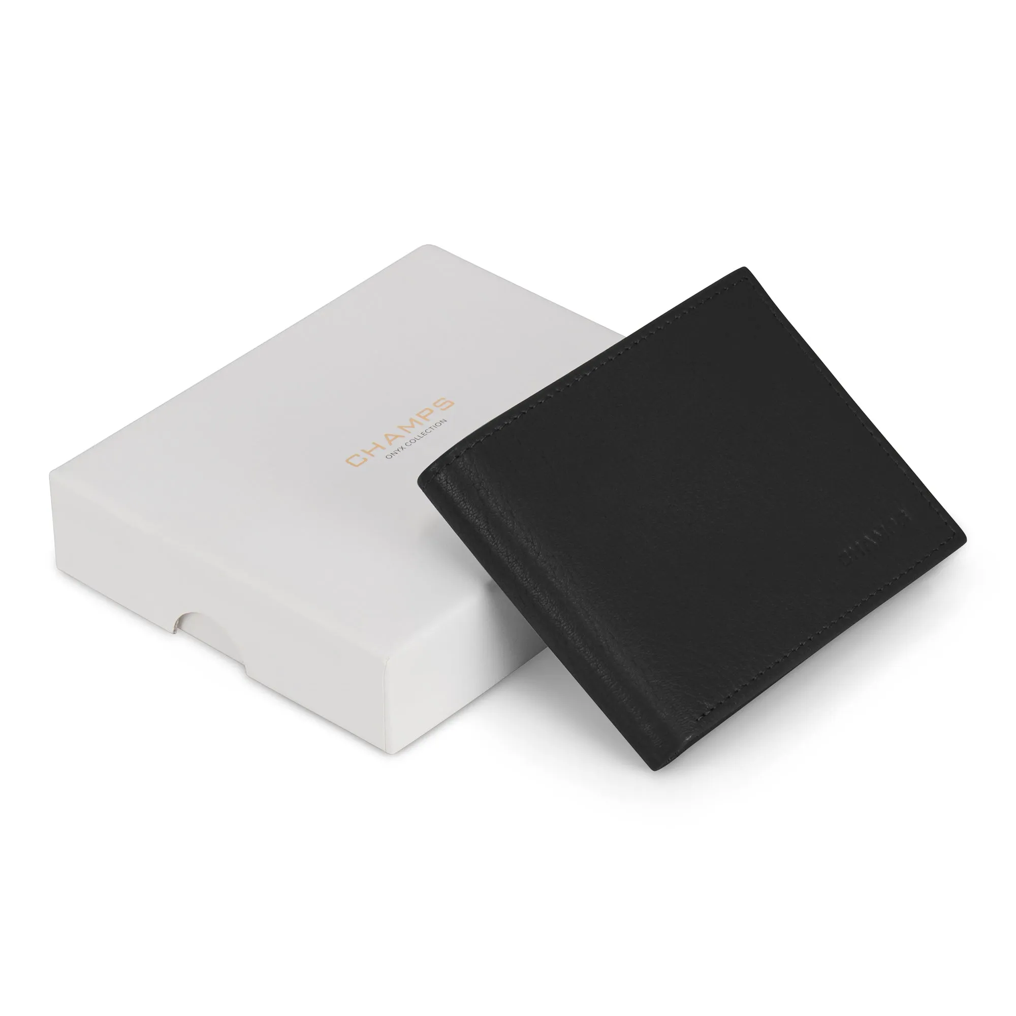 Champs Onyx Leather Top Wing Wallet sold by Bentley Leathers product image thumbnail 5