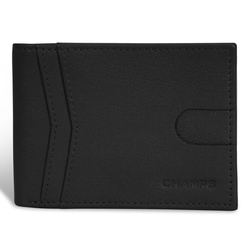 Onyx / Leather Access Top Wing Wallet *Drop Ship* sold by Bentley Leathers