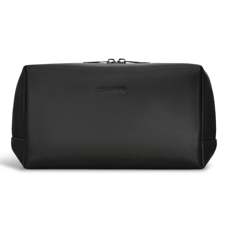 Onyx / Leather Toiletry Bag *Drop Ship* sold by Bentley Leathers