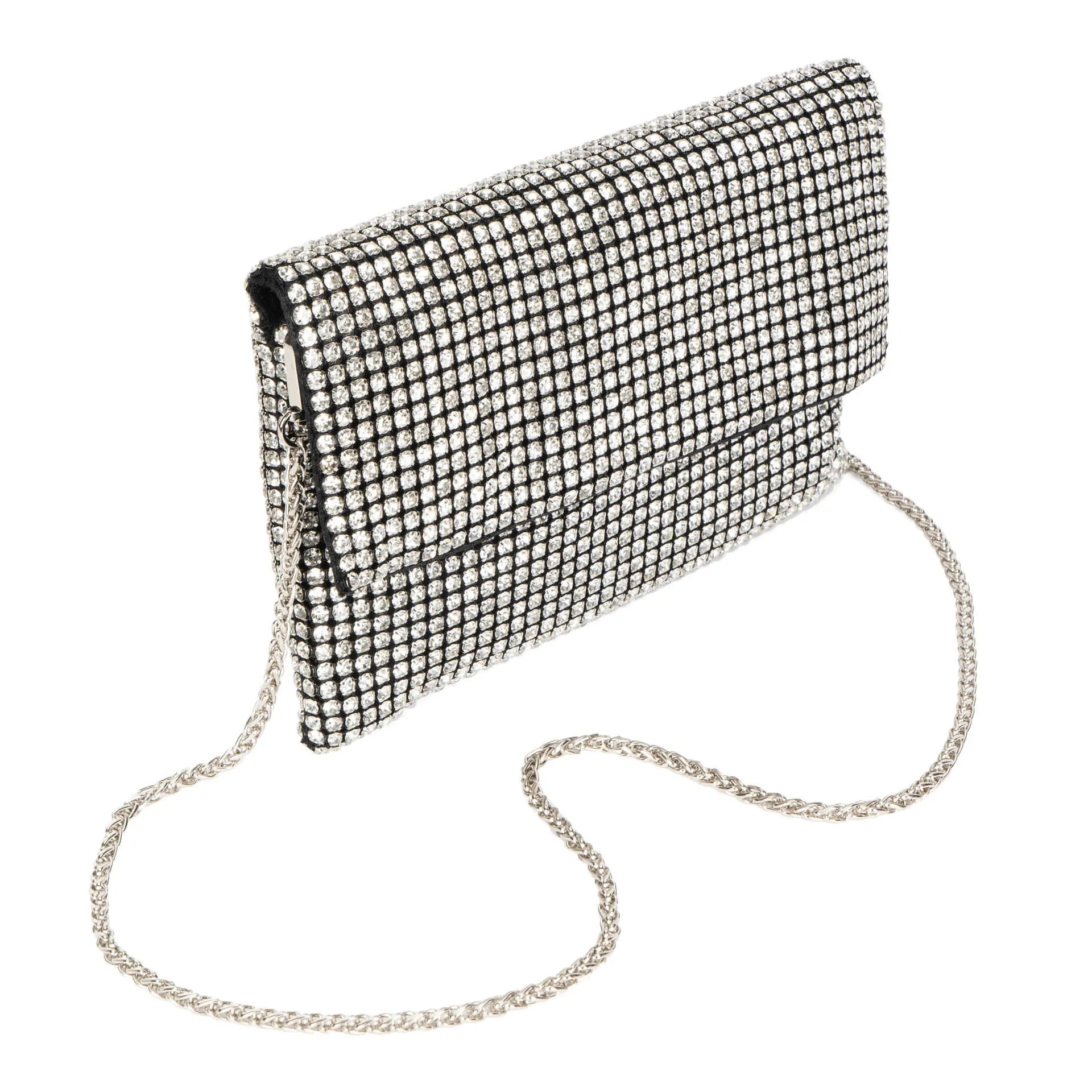 Josie Riona Glitter Clutch Handbag Silver sold by Bentley Leathers product image thumbnail 2