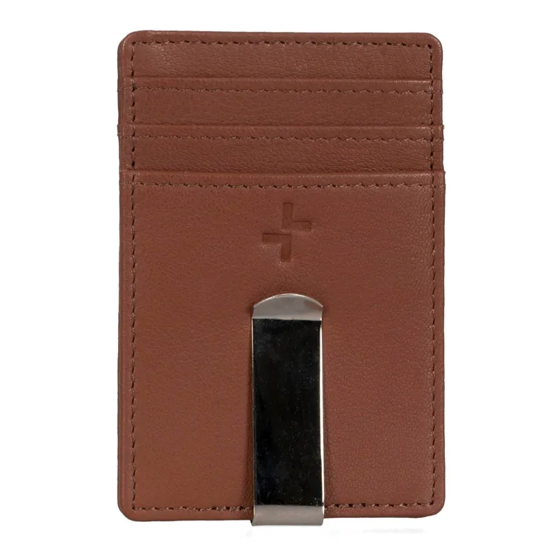 Tracker Core RFID 6 Slot CC Holder Tan sold by Bentley Leathers