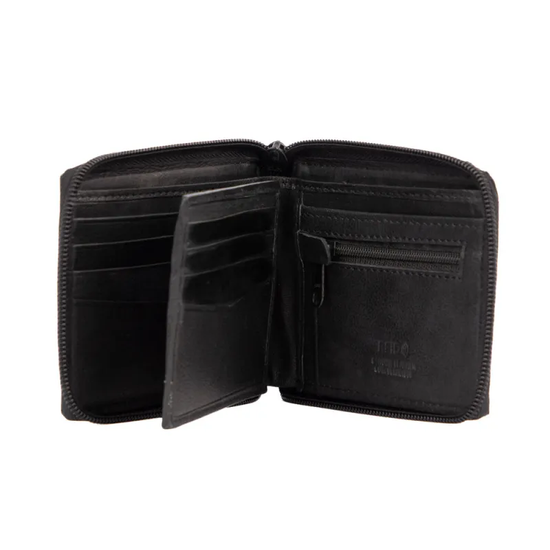 Tracker Core RFID Leather Zip-Around sold by Bentley Leathers