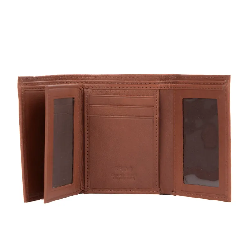 Tracker Core RFID Leather Trifold sold by Bentley Leathers