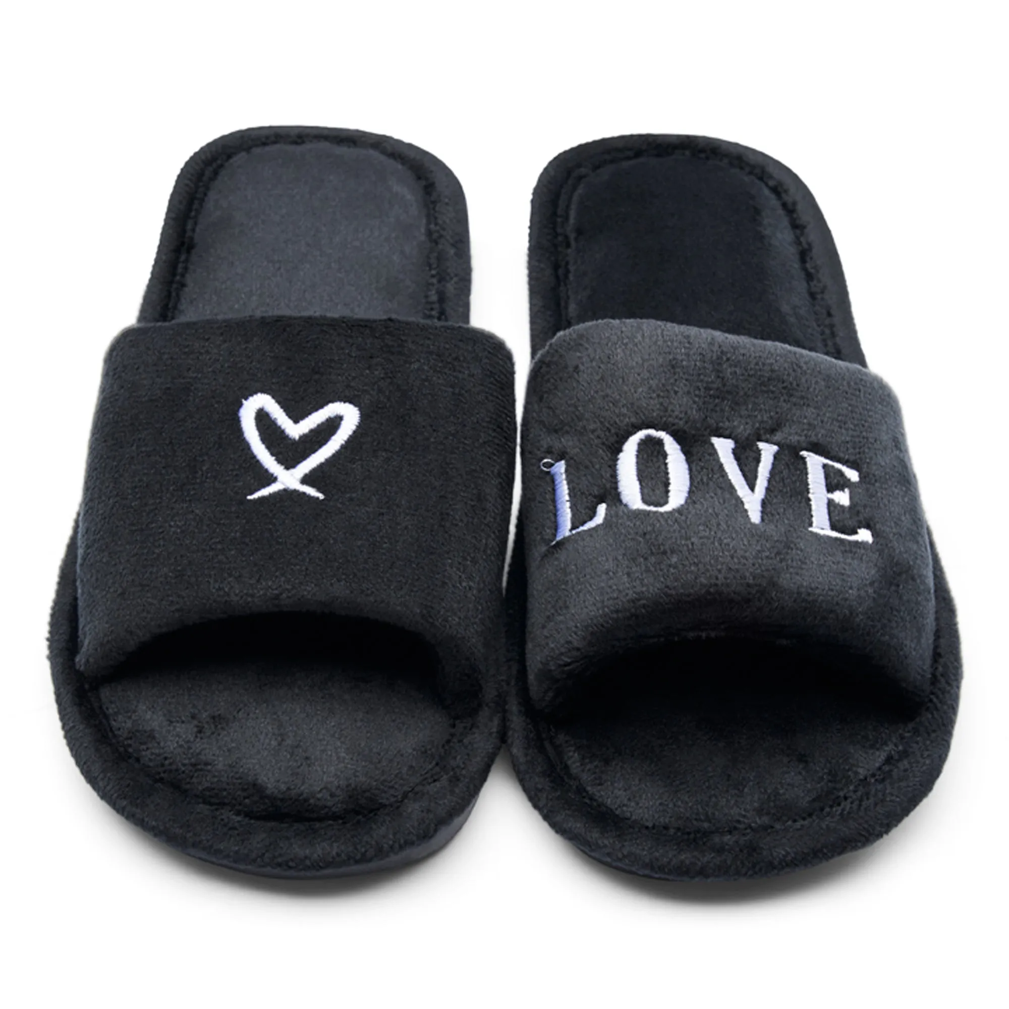 Bentley Velvet Slippers LG Love Heart In store only sold by Bentley Leathers