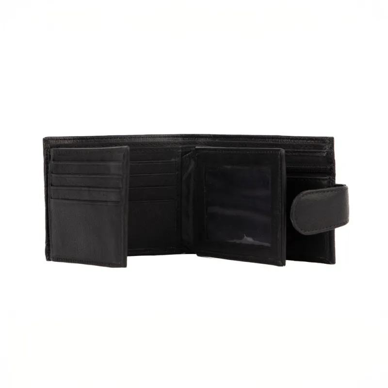 Tracker Core RFID Leather Double Center Wing w/ Snap sold by Bentley Leathers