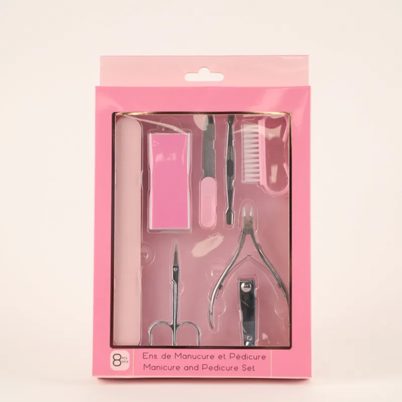 LT Jet Set Glam  8 PC Mani Set sold by Bentley Leathers