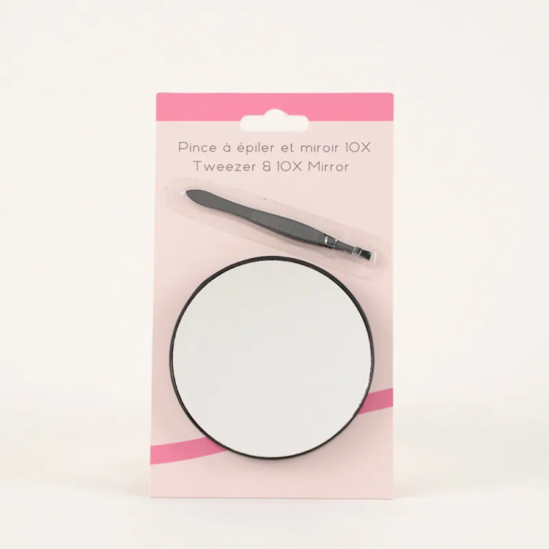 LT Jet Set Glam 10X Mirror/Tweez sold by Bentley Leathers