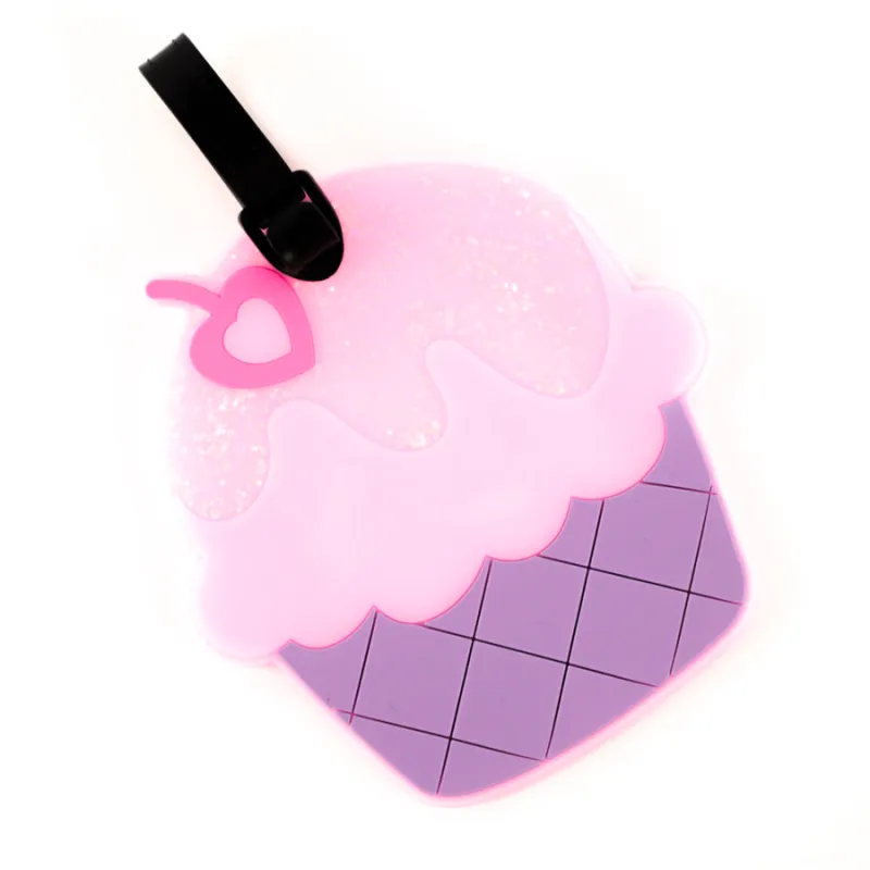 Tracker Cupcake Luggage ID Tag sold by Bentley Leathers