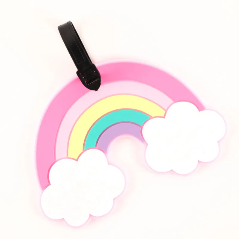 Tracker Rainbow Luggage ID Tag sold by Bentley Leathers
