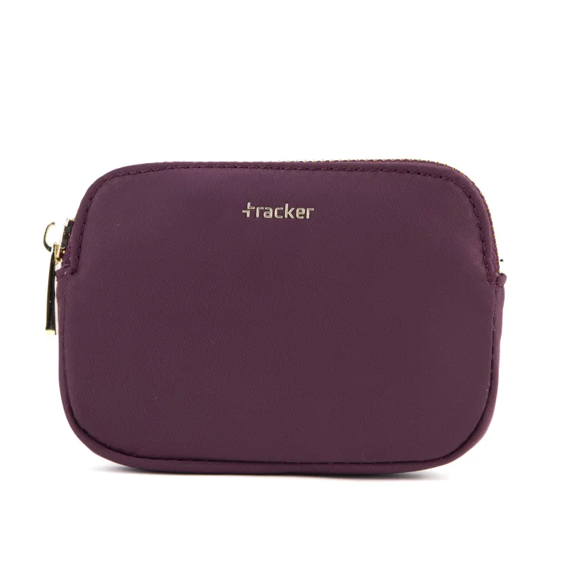 Tracker Luxelite Palm zip wallet made by Bentley Leathers