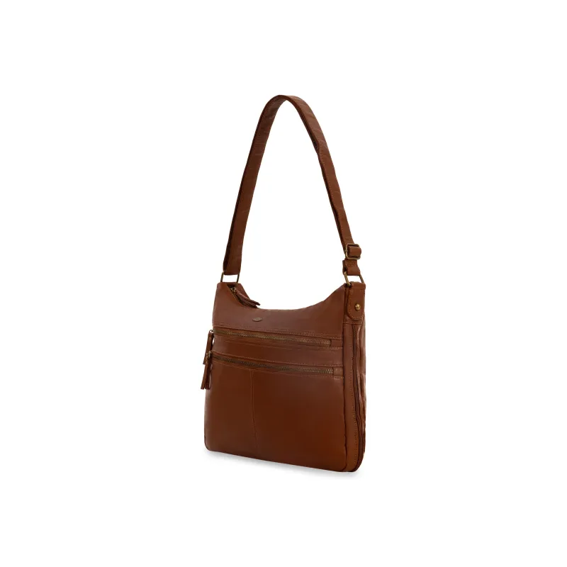 Cargo Basic Expandable Crossbody made by Bentley Leathers