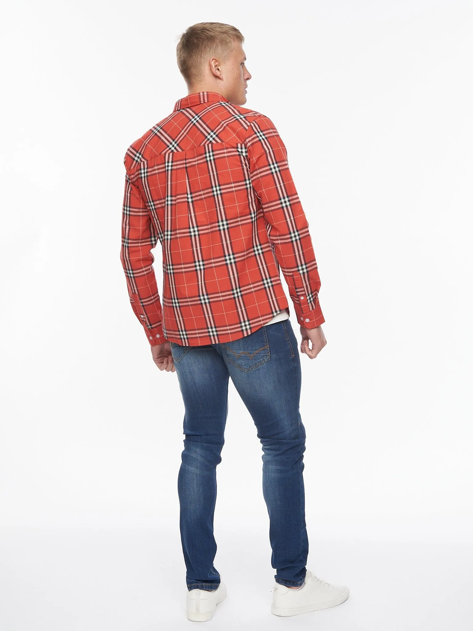 Buford Shirt Red Check sold by Bewley and Ritch product image thumbnail 4