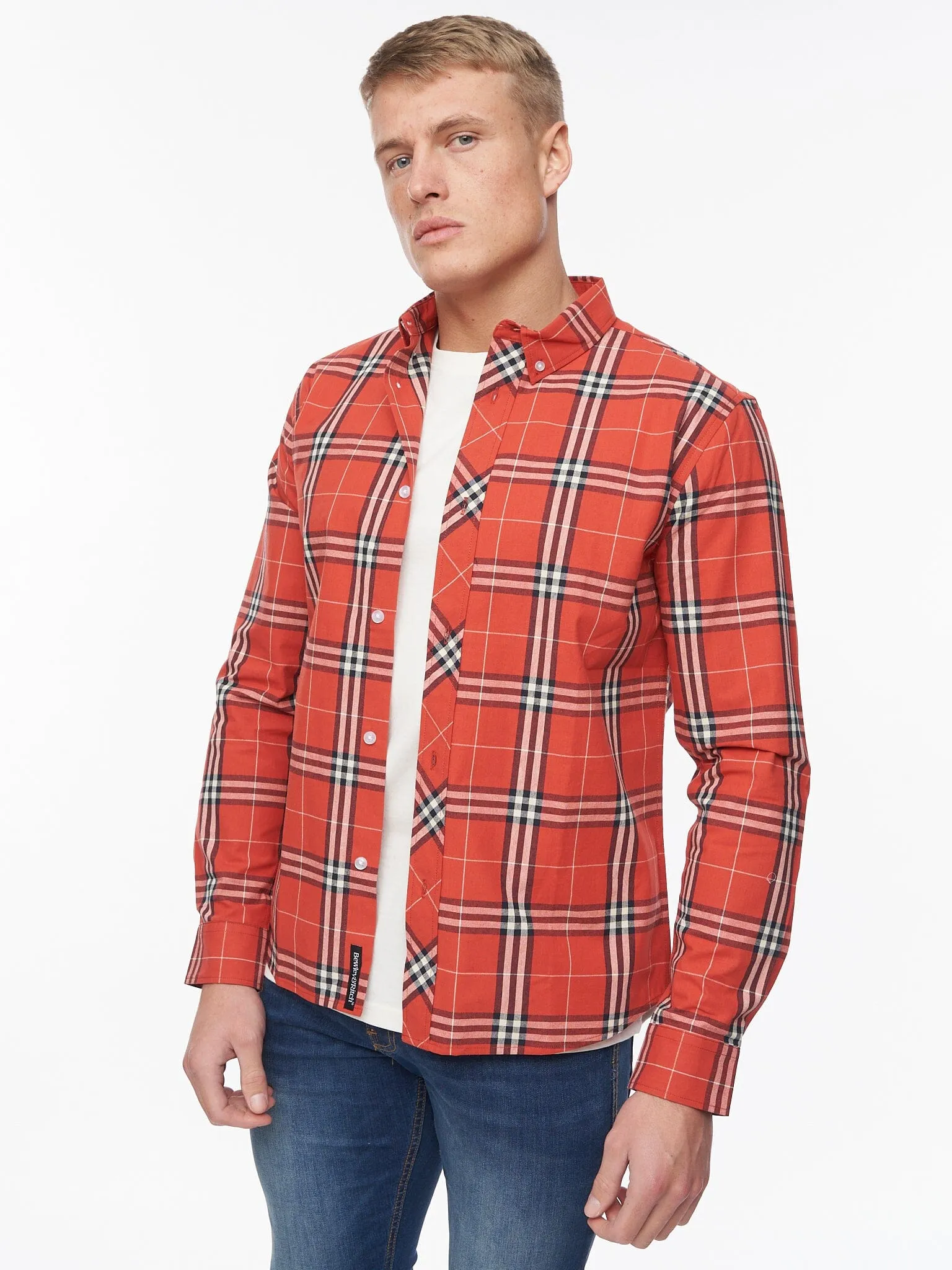 Buford Shirt Red Check sold by Bewley and Ritch product image thumbnail 3