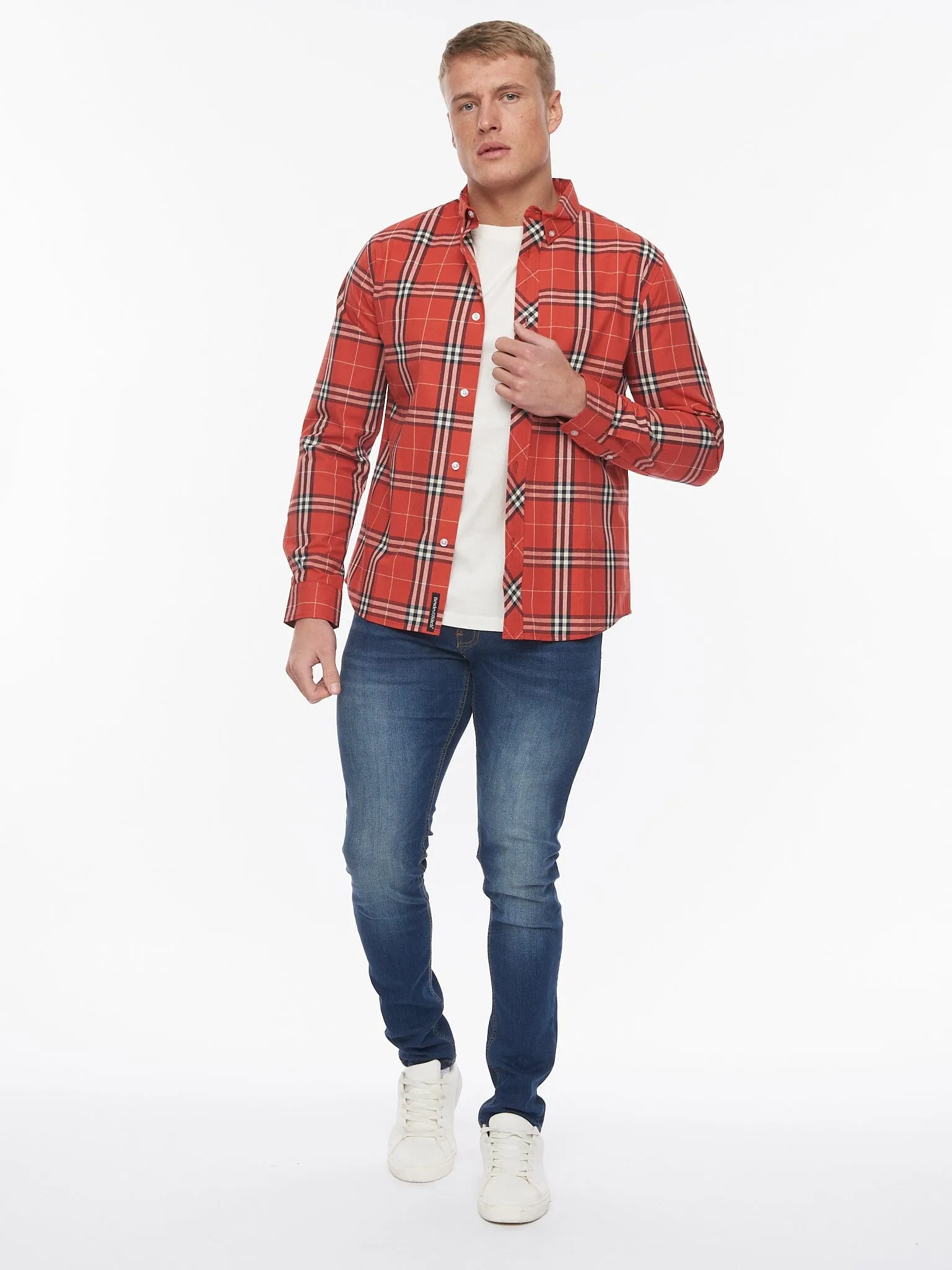Buford Shirt Red Check sold by Bewley and Ritch product image thumbnail 2