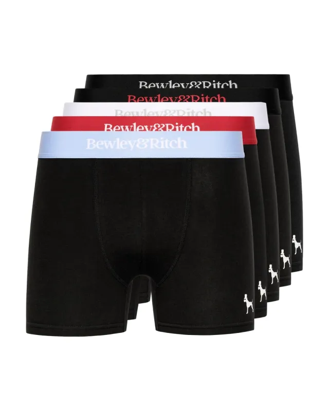 Columba Boxers 5pk Black made by Bewley and Ritch