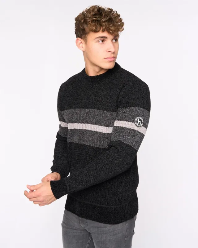 Maskell Crew Knit Black sold by Bewley and Ritch