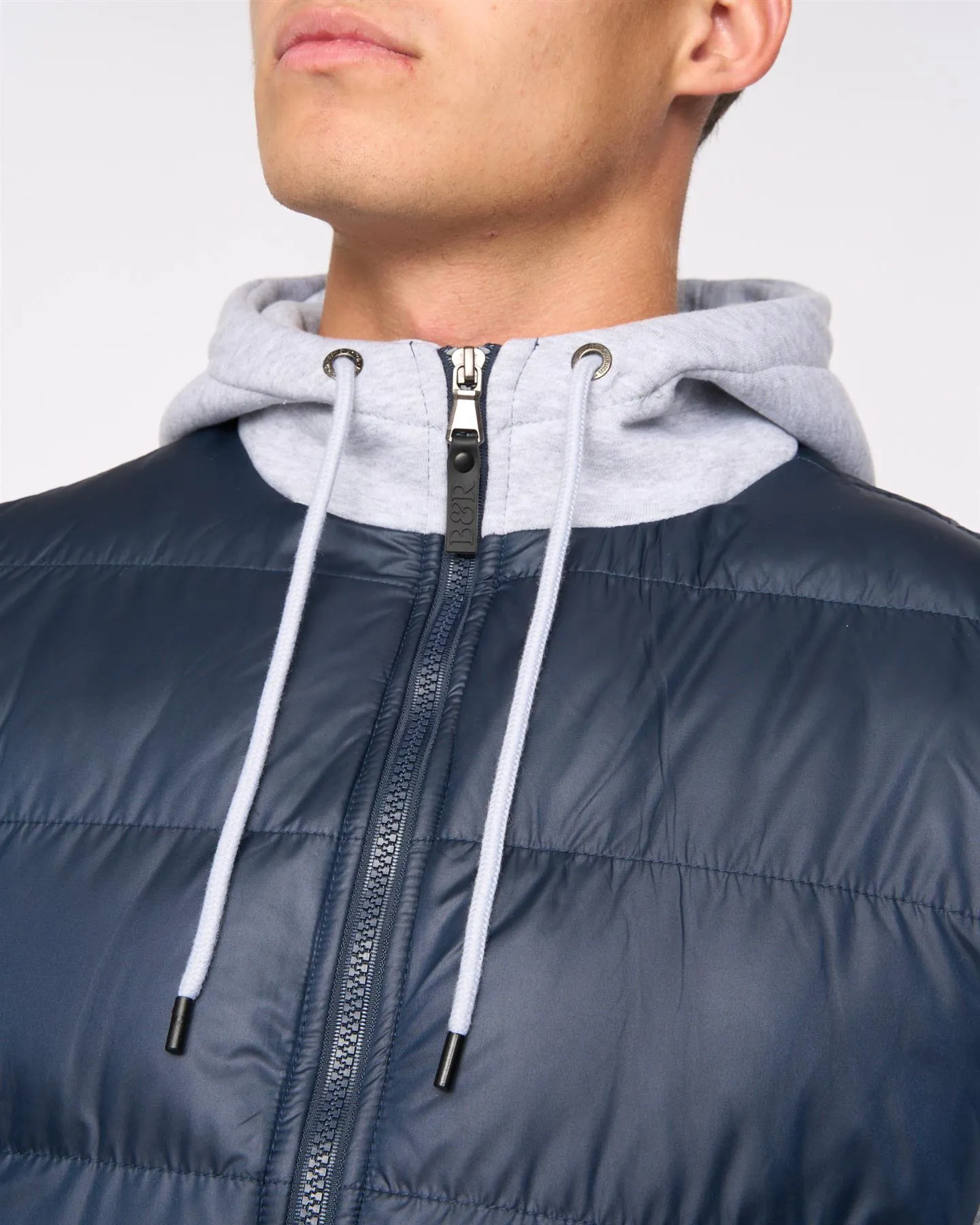Brookes Jersey Puffer Jacket Navy sold by Bewley and Ritch product image thumbnail 4