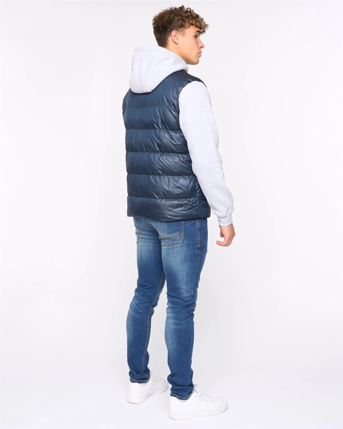 Brookes Jersey Puffer Jacket Navy sold by Bewley and Ritch product image thumbnail 3