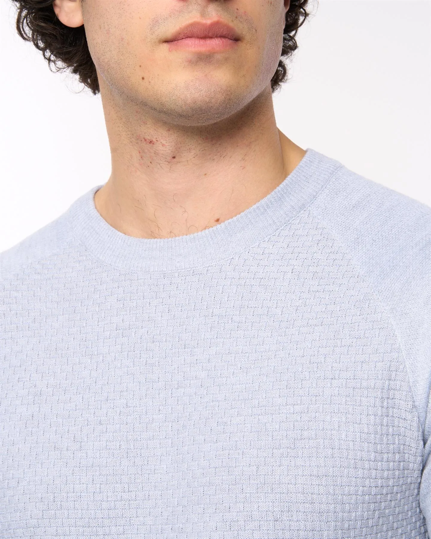 Crestfield Crew Knit Light Grey Marl sold by Bewley and Ritch product image thumbnail 5