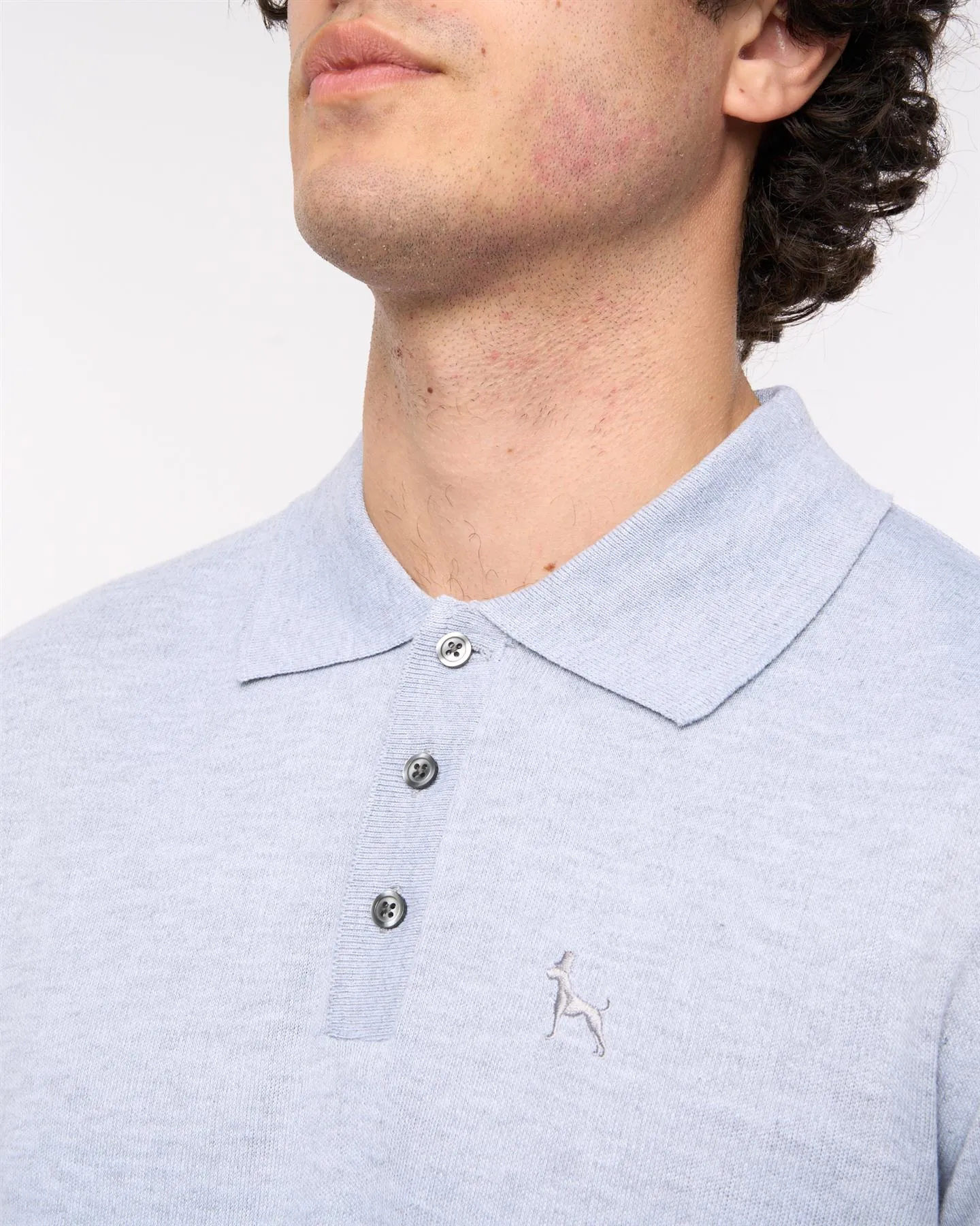 Ashland Polo Neck Knit Light Grey Marl sold by Bewley and Ritch product image thumbnail 4