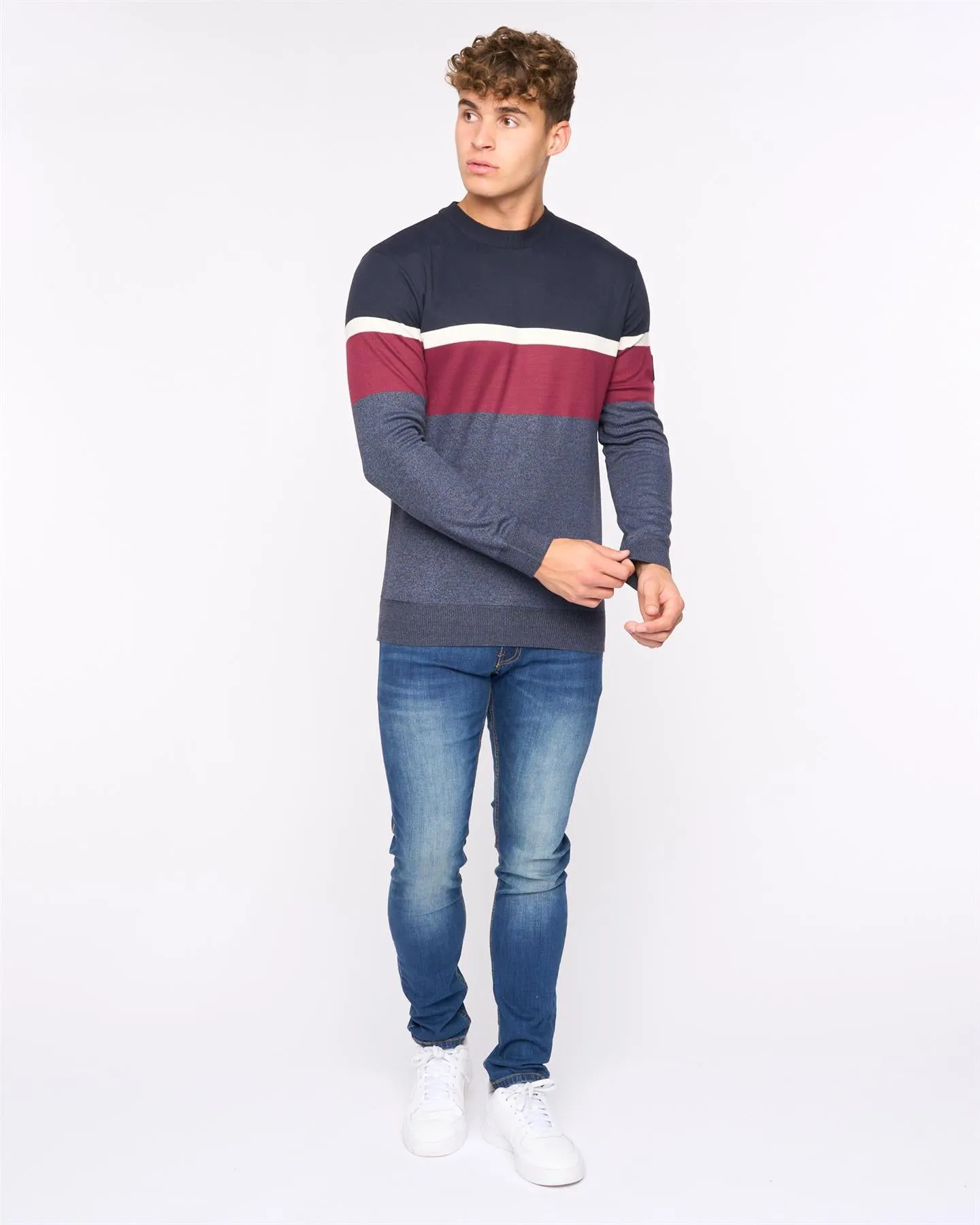Easedale Crew Knit Navy Marl sold by Bewley and Ritch product image thumbnail 2