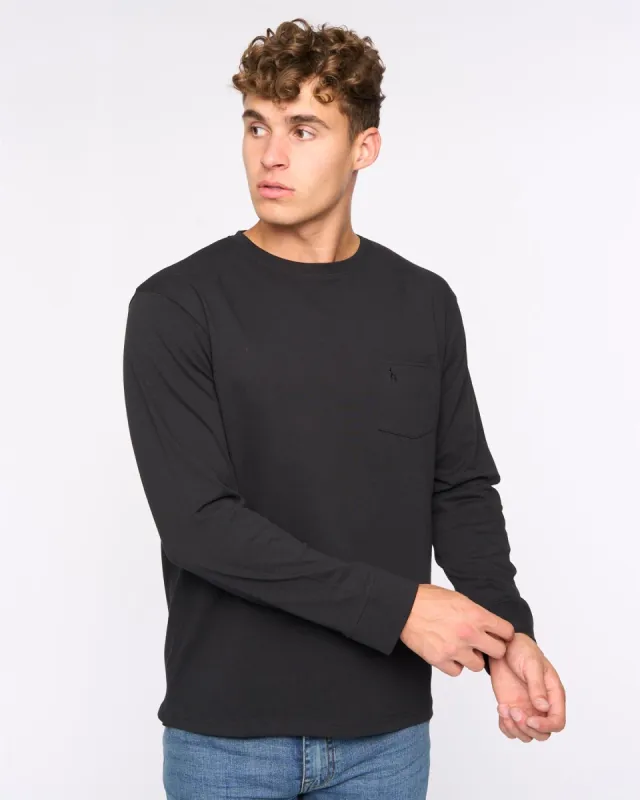Apsley Long Sleeve T-Shirt Black sold by Bewley and Ritch