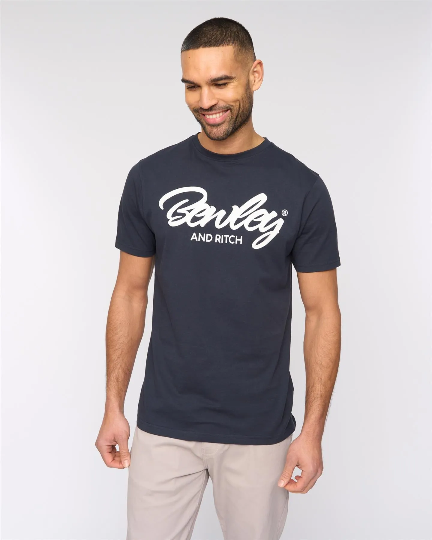 Yardley T-Shirt Navy sold by Bewley and Ritch