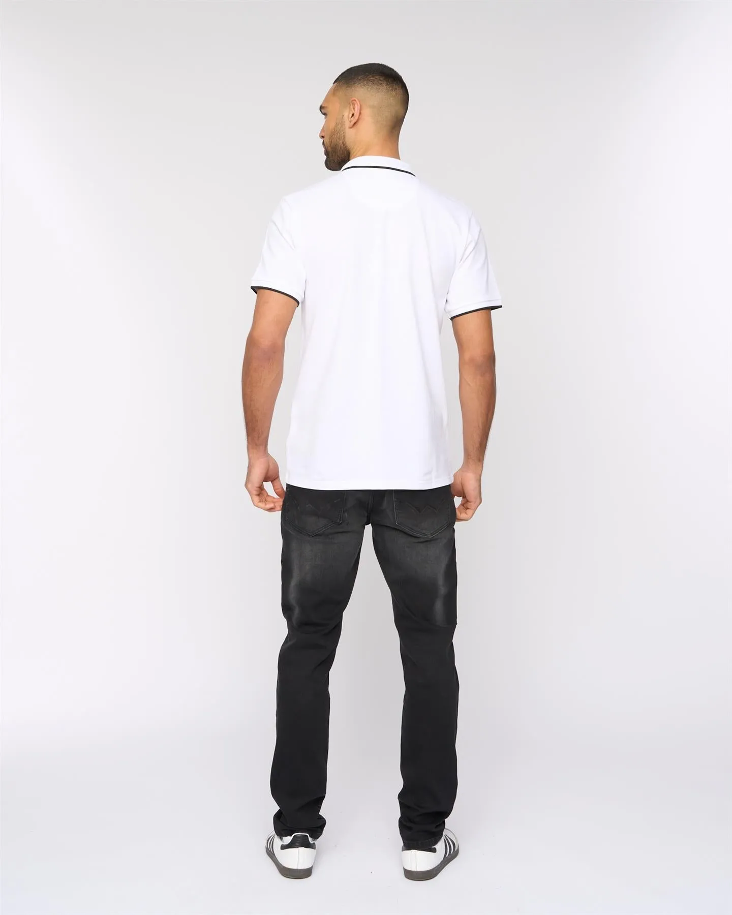 Oakden Zip Front Polo White sold by Bewley and Ritch product image thumbnail 4