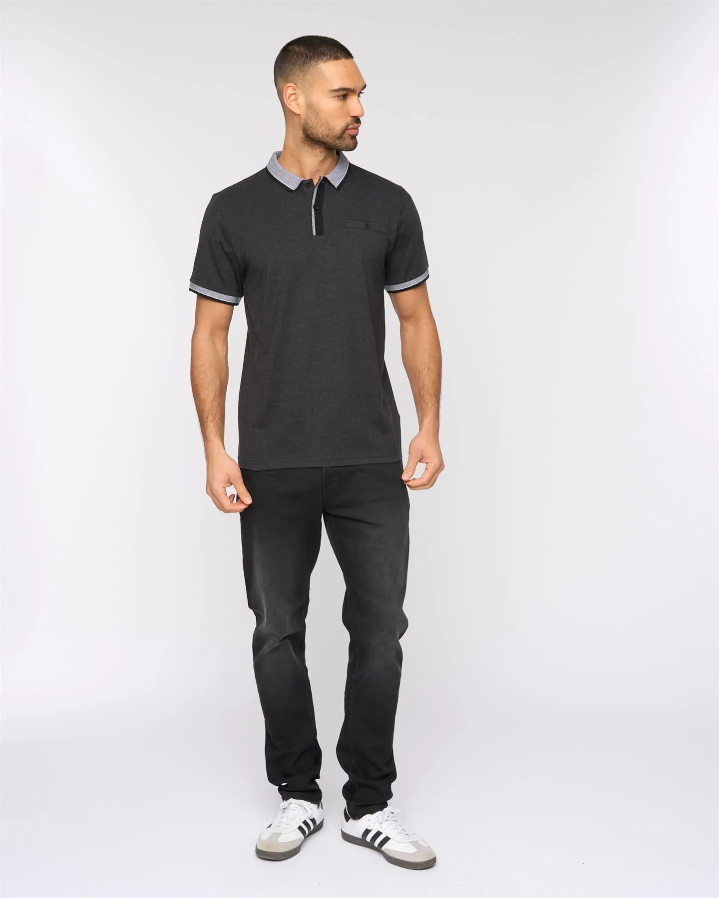 Eastbrook Polo Charcoal Marl sold by Bewley and Ritch product image thumbnail 3