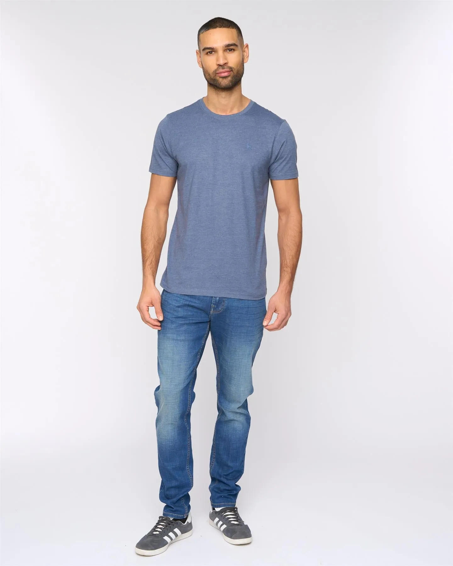 Barlowe T-Shirt Denim Marl sold by Bewley and Ritch product image thumbnail 3