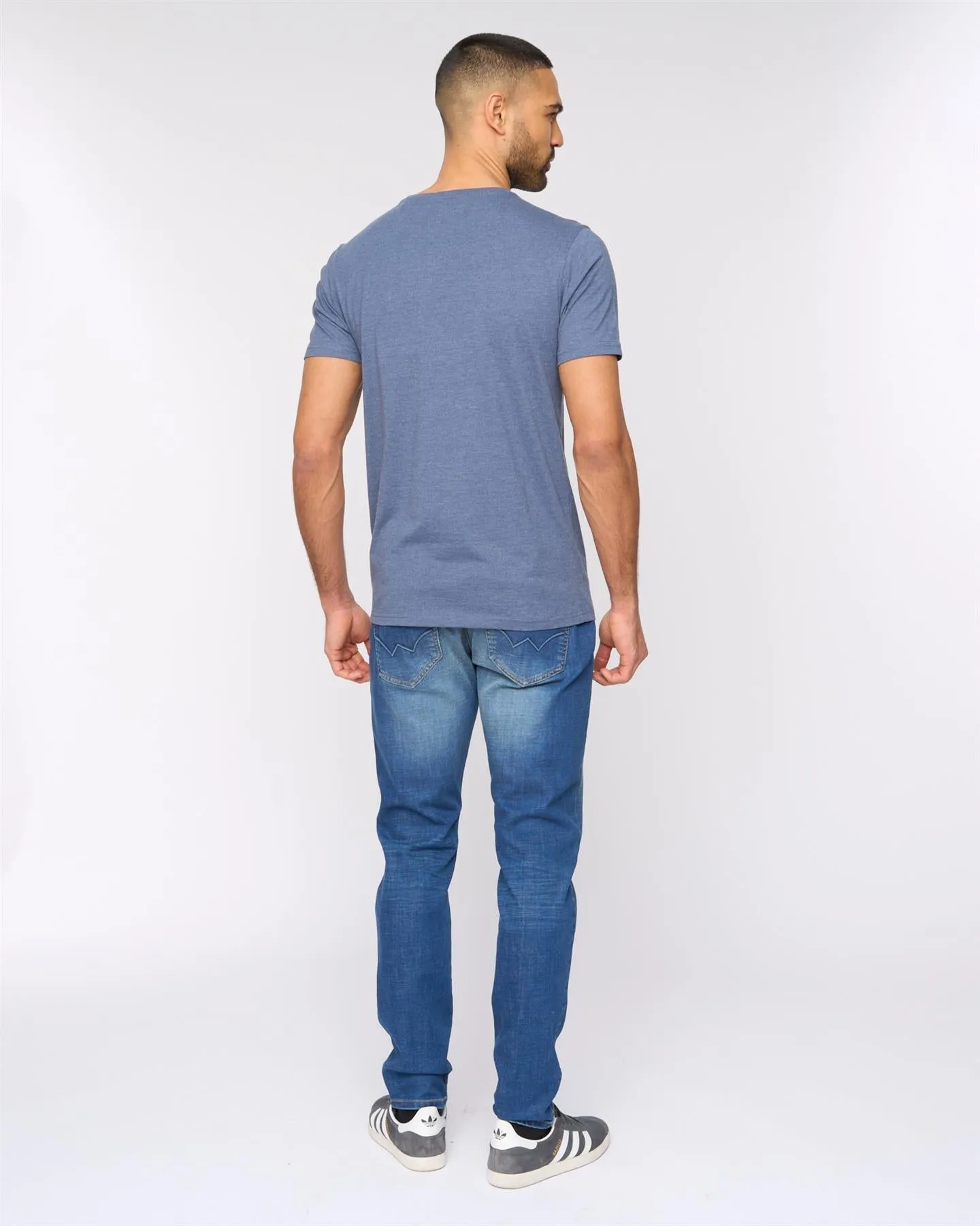 Barlowe T-Shirt Denim Marl sold by Bewley and Ritch product image thumbnail 4