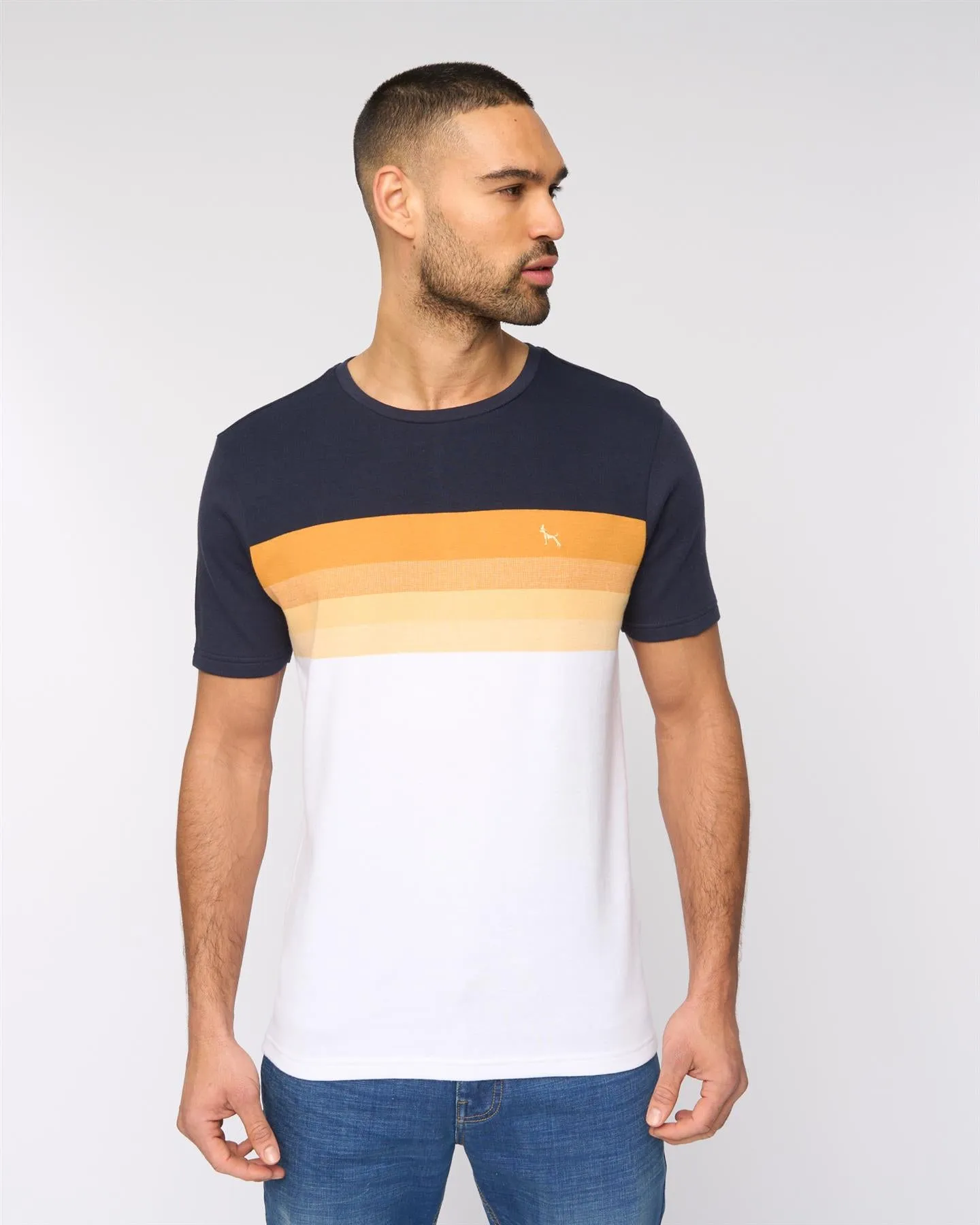 Kemble T-Shirt Navy/Orange sold by Bewley and Ritch product image thumbnail 2