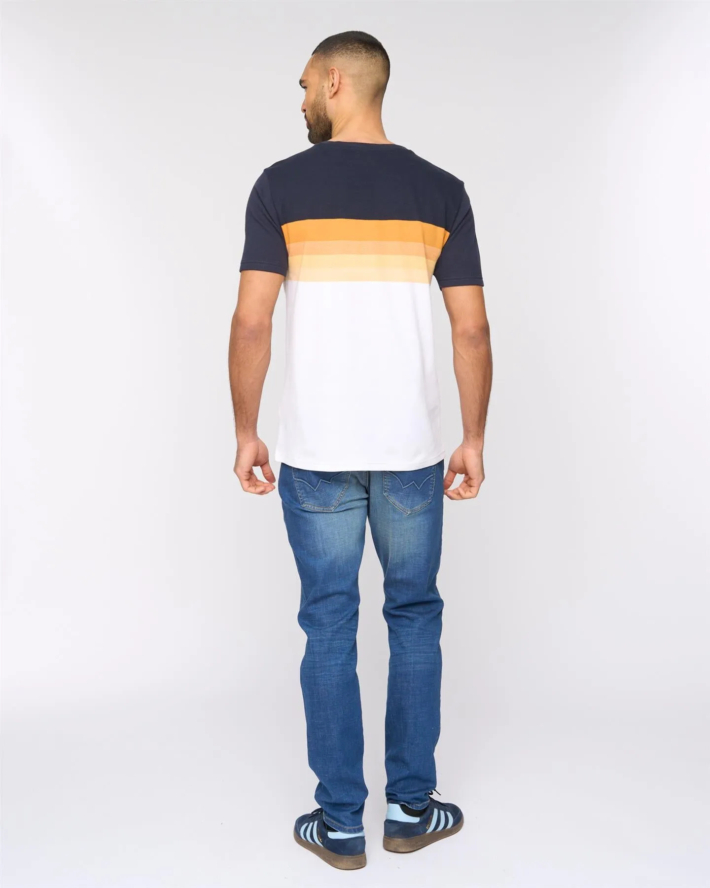 Kemble T-Shirt Navy/Orange sold by Bewley and Ritch product image thumbnail 4