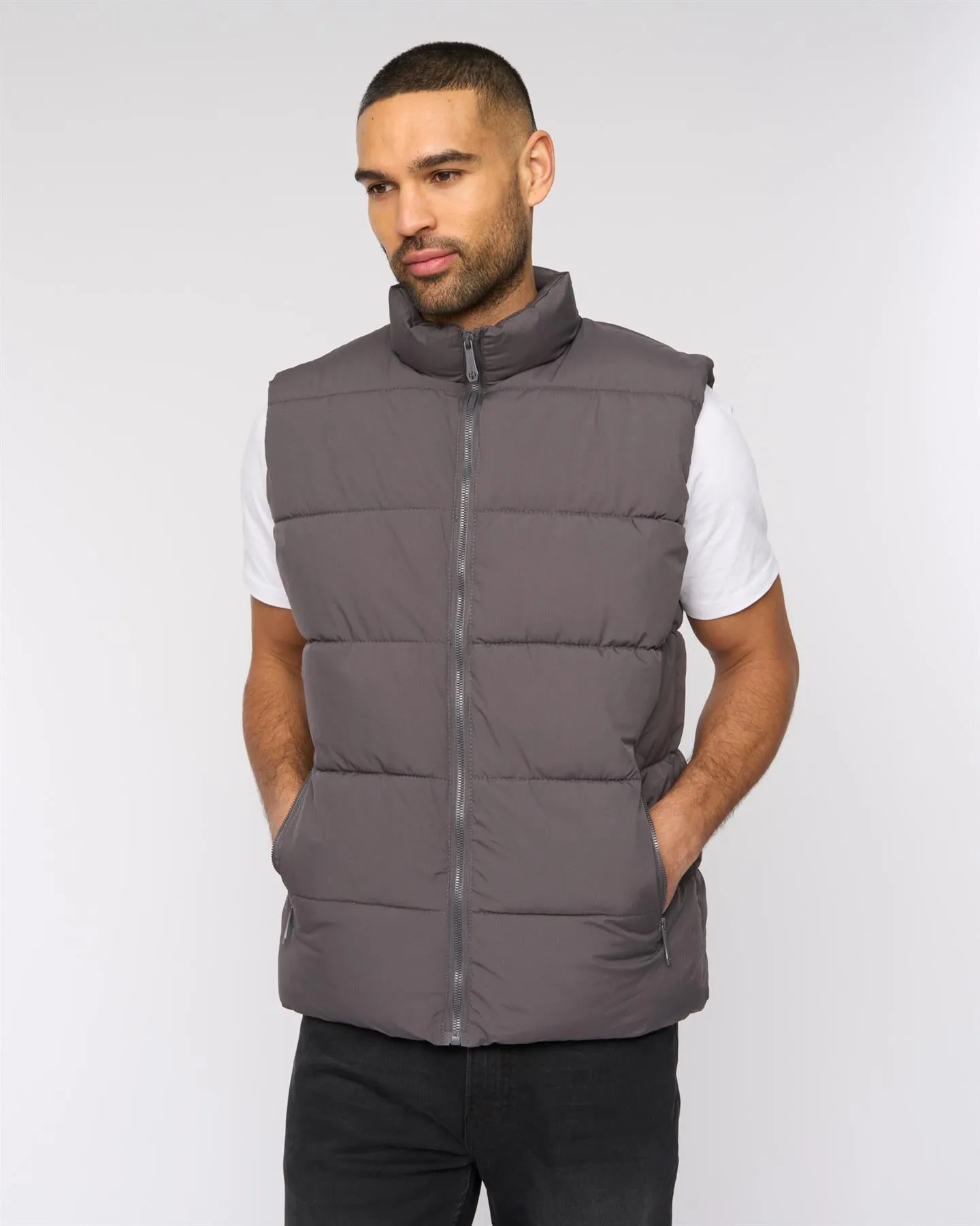 Stanten Puffer Gilet Dark Grey sold by Bewley and Ritch