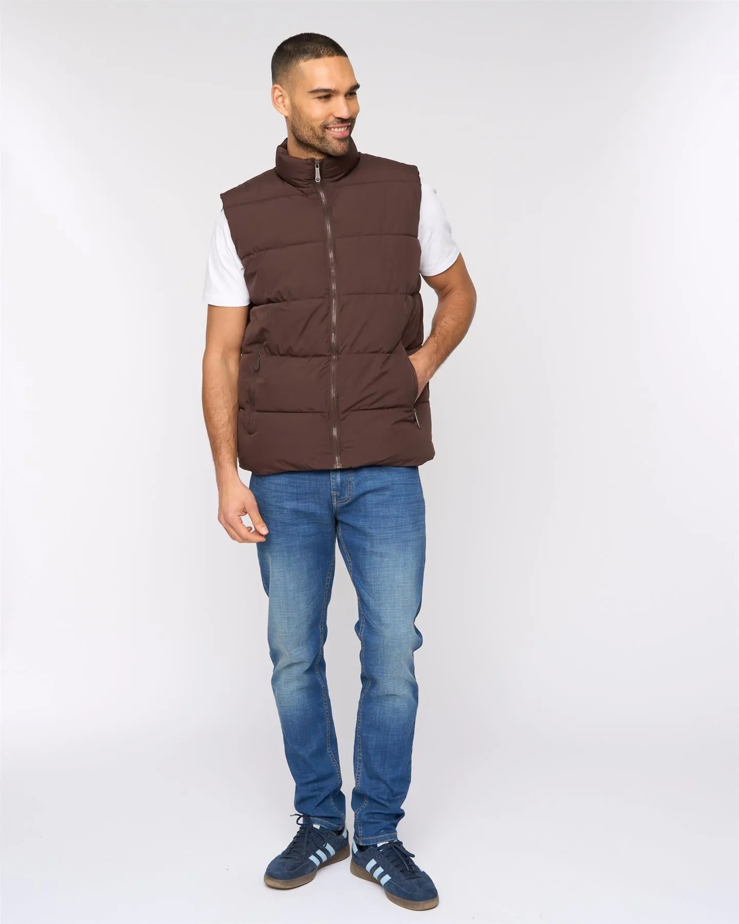 Stanten Puffer Gilet Dark Brown sold by Bewley and Ritch product image thumbnail 3