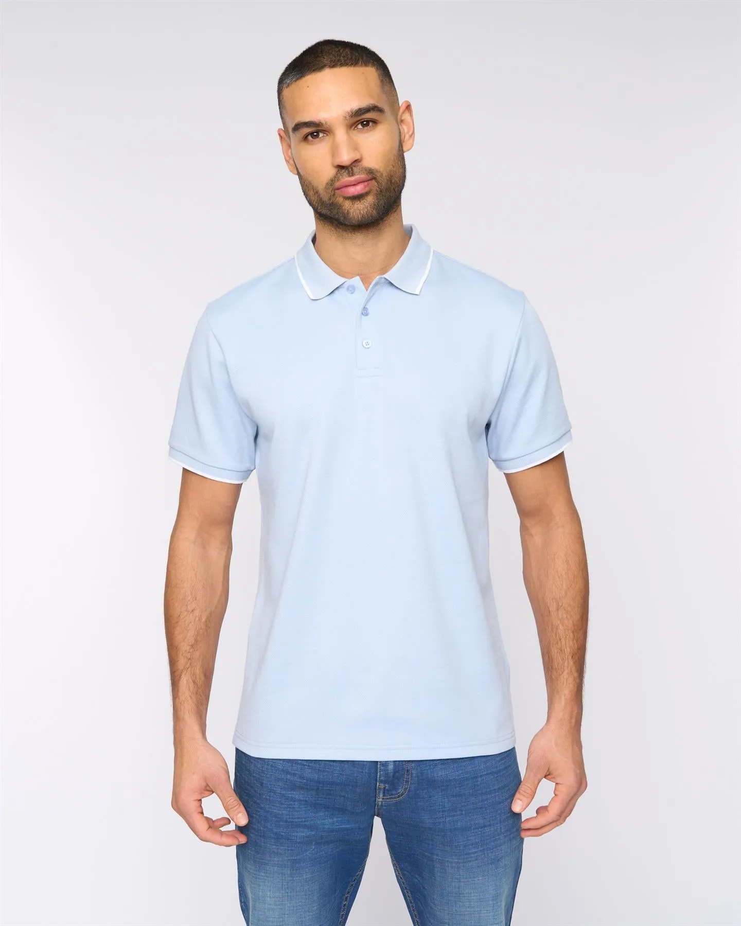 Elverton Polo Mid Blue sold by Bewley and Ritch