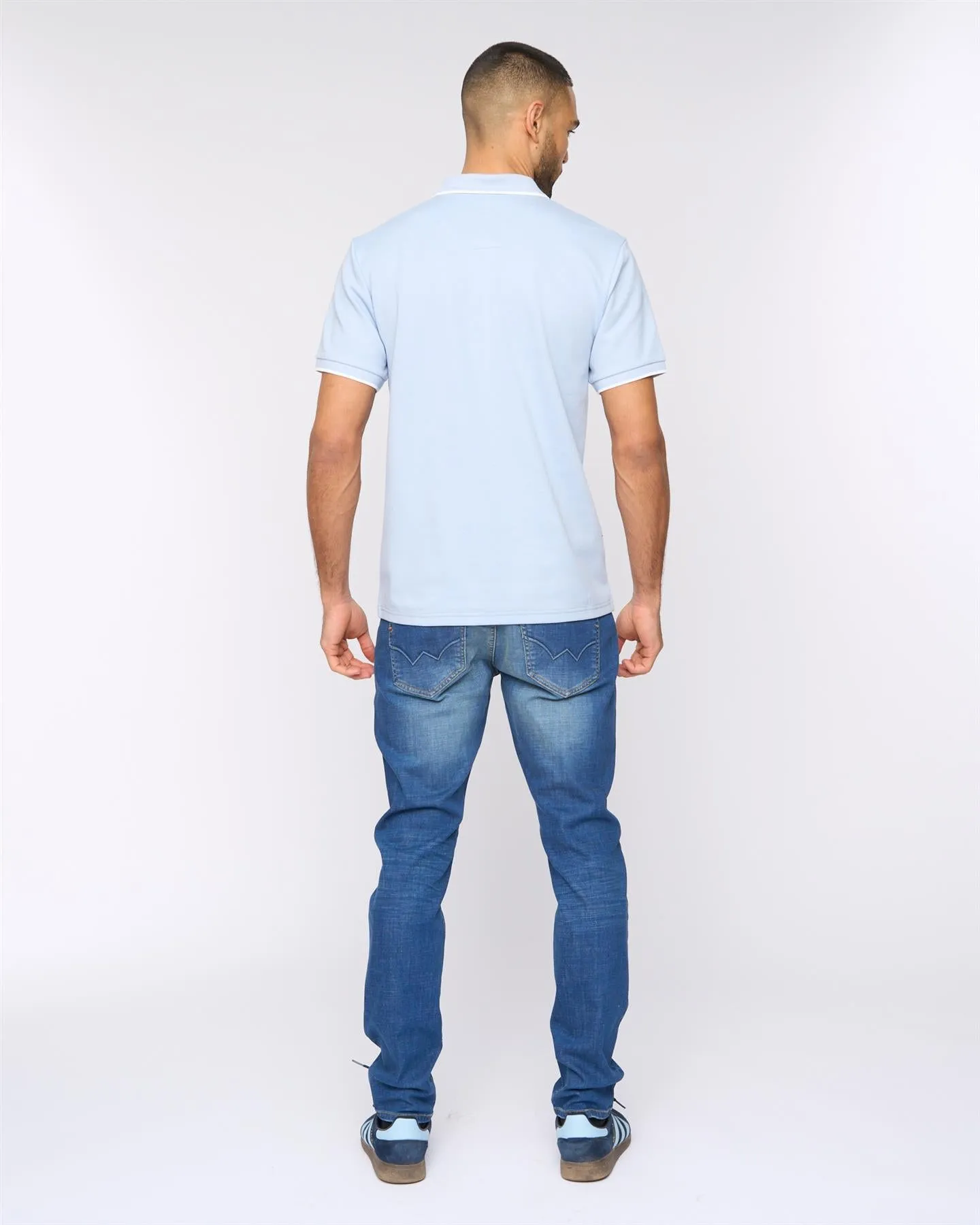 Elverton Polo Mid Blue sold by Bewley and Ritch product image thumbnail 4