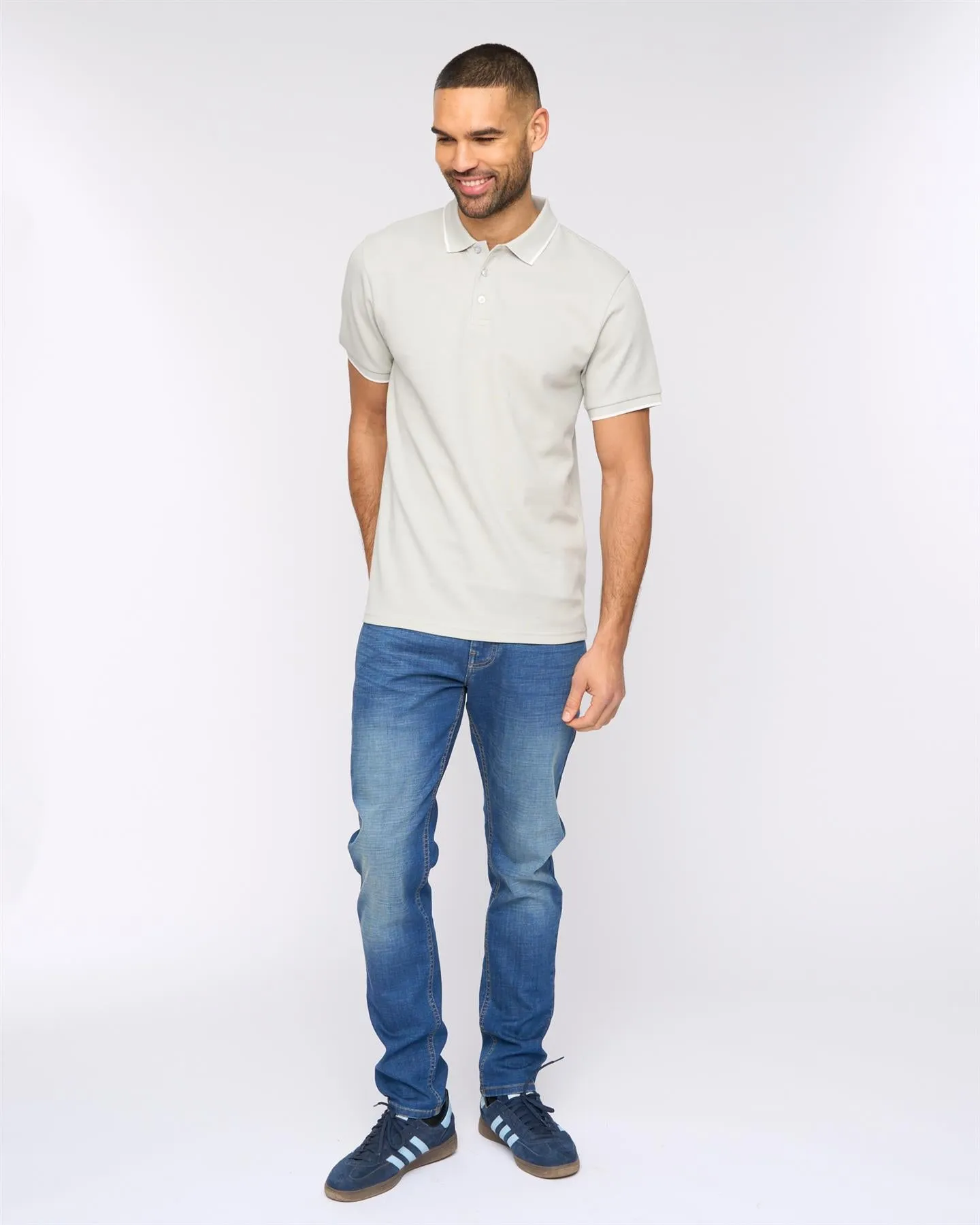 Elverton Polo Light Grey sold by Bewley and Ritch product image thumbnail 3