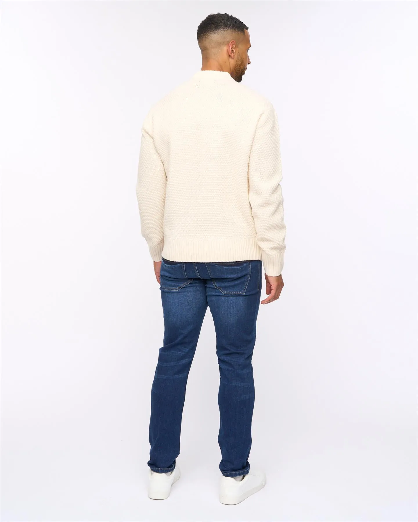Brocksten Cable Knit Jumper Light Stone sold by Bewley and Ritch product image thumbnail 4