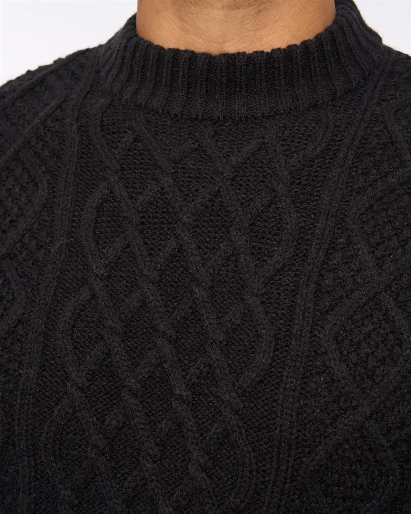 Brocksten Cable Knit Jumper Black sold by Bewley and Ritch product image thumbnail 5